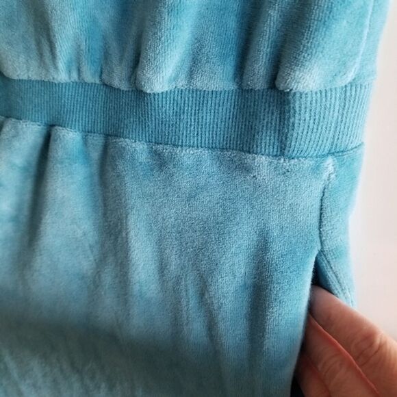Marc Jacobs Turquoise Blue Velour Romper size Small - Picture 12 of 12